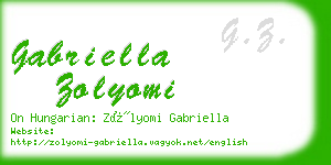 gabriella zolyomi business card